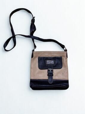 Nine West Crossbody Colorblock Beige Tan Shoulder Bag